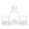 Mountain Crystal Decanter and Tumbler Set