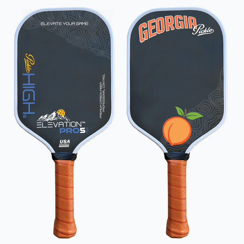Picklehigh Elevation PRO5 - Georgia Edition Pickleball Paddle For the Sports Lover Picklehigh
