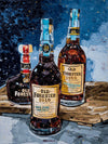 Bourbon Bottle Print - Old Forester For the Man Cave Kim Perry Studios