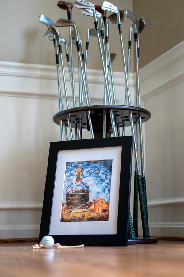 Bourbon Bottle Print - Woodford Reserve For the Man Cave Kim Perry Studios