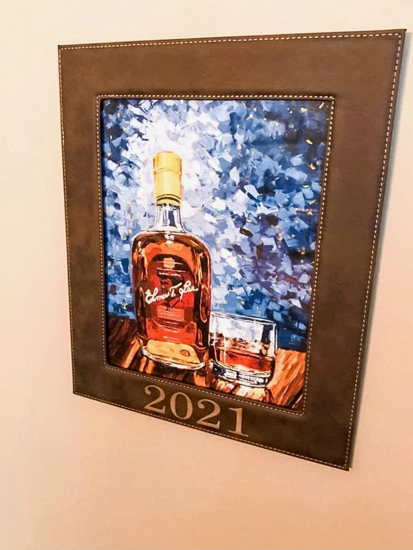 Bourbon Bottle Print - Elmer T. Lee For the Man Cave Kim Perry Studios