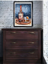 Bourbon Bottle Print - Wild Turkey 101 For the Man Cave Kim Perry Studios