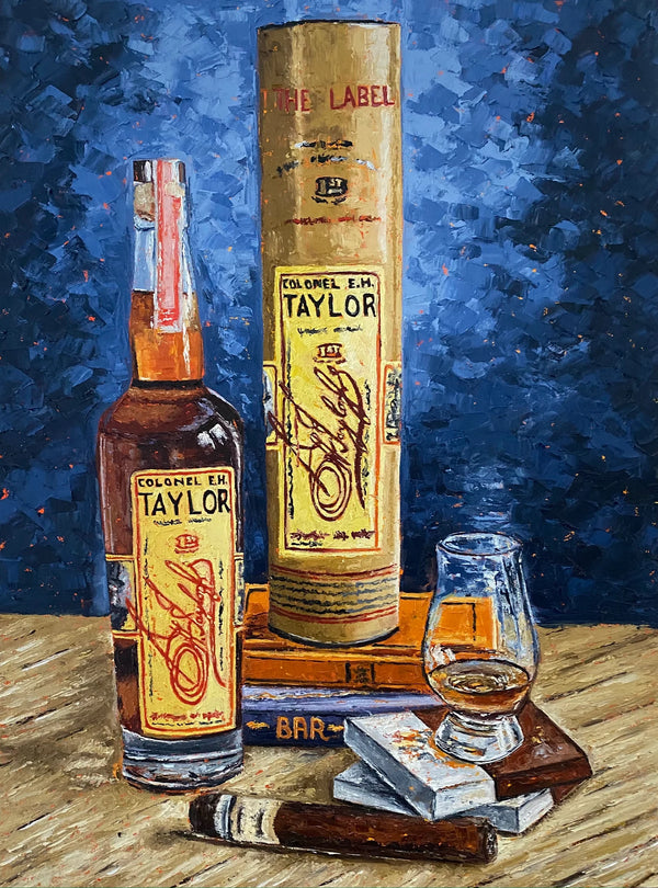 Bourbon Bottle Print - E.H. Taylor For the Man Cave Kim Perry Studios