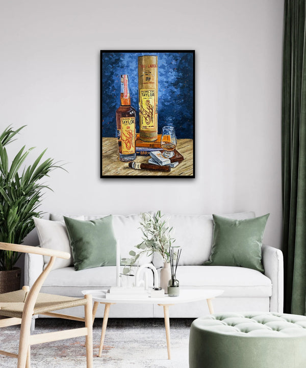 Bourbon Bottle Print - E.H. Taylor For the Man Cave Kim Perry Studios