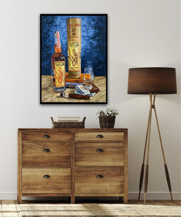 Bourbon Bottle Print - E.H. Taylor For the Man Cave Kim Perry Studios