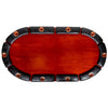 Elite 10 Player Poker Table With Wood Finish