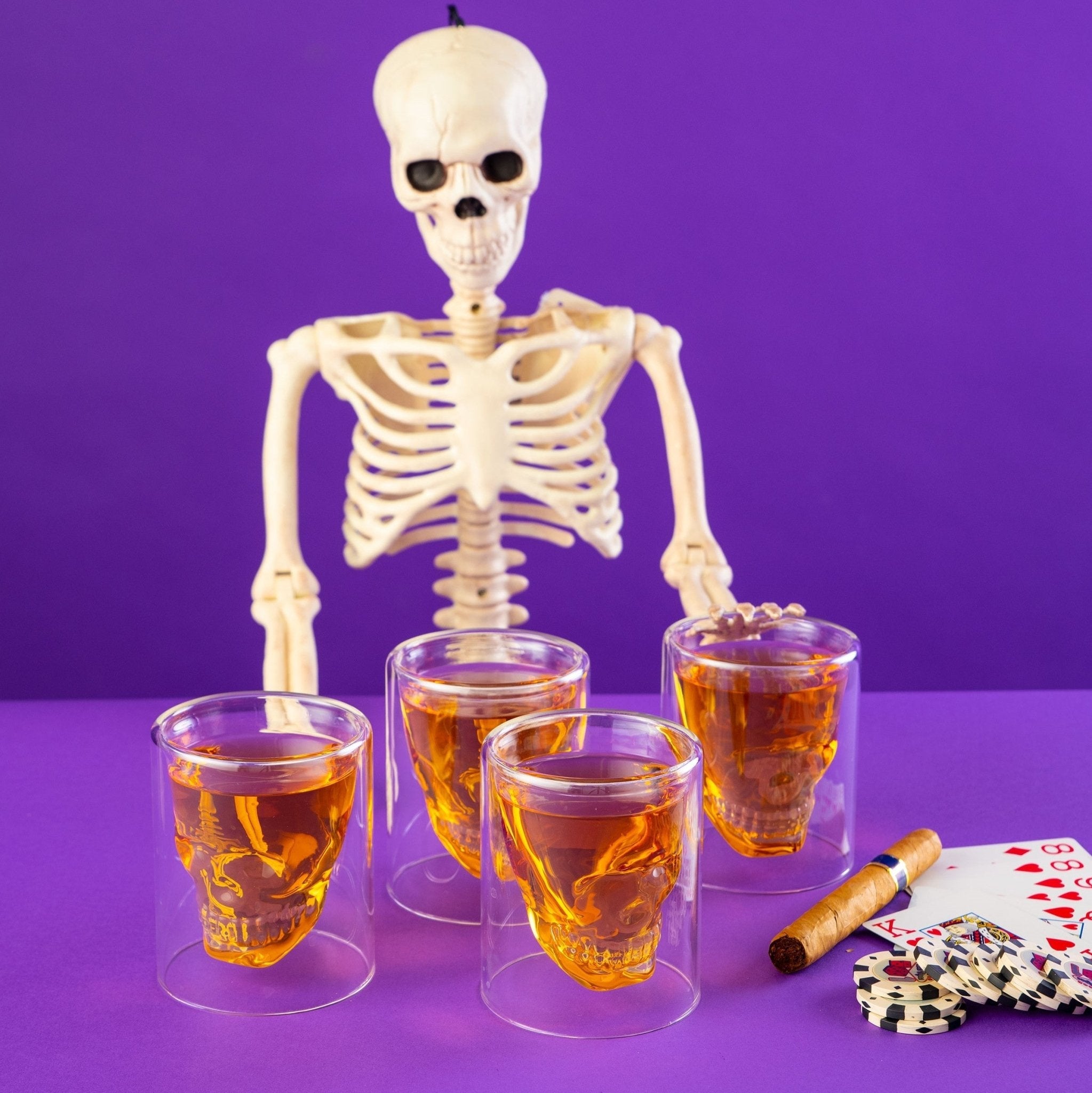 Old Fashioned Skull Glasses For the Bar Lemonsoda