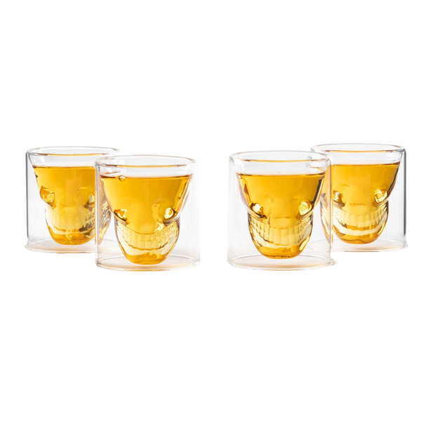 Old Fashioned Skull Glasses For the Bar Lemonsoda