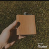 American Flag - Wooden Hip Flask For the Bar Autumn Woods