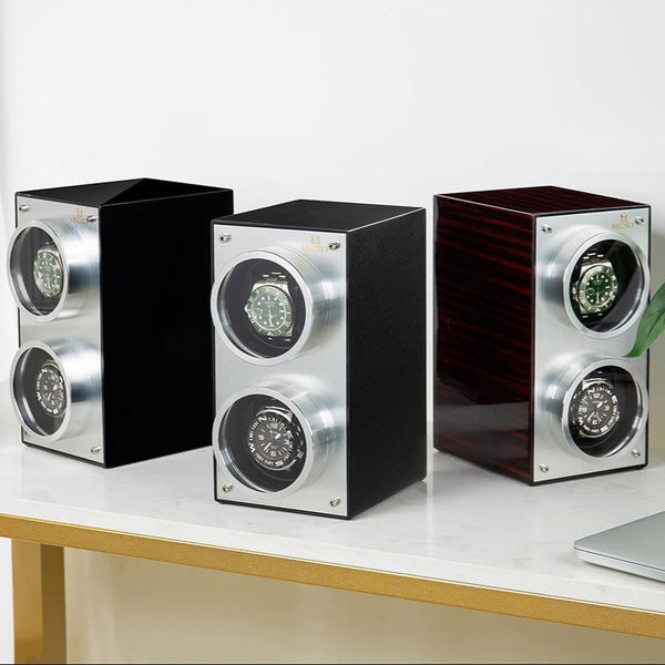 Mozsly Automatic Double Watch Winder For the Man Cave Mozsly Choose Color & Material...