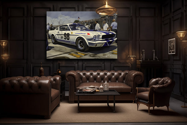 Ford Mustang 1965 Shelby Cobra GT350 - Gallery Wrapped Canvas For the Man Cave GJG Studios