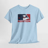 Light blue short-sleeve t-shirt featuring Boston bear mascot and “BOSTON” chest graphic