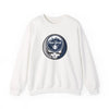 New York Yankees Stealie crewneck sweatshirt, white, front view with circular skull logo