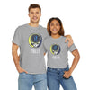Heather gray Stealie logo T-shirt with circular skull graphic and “Philly” text on chest