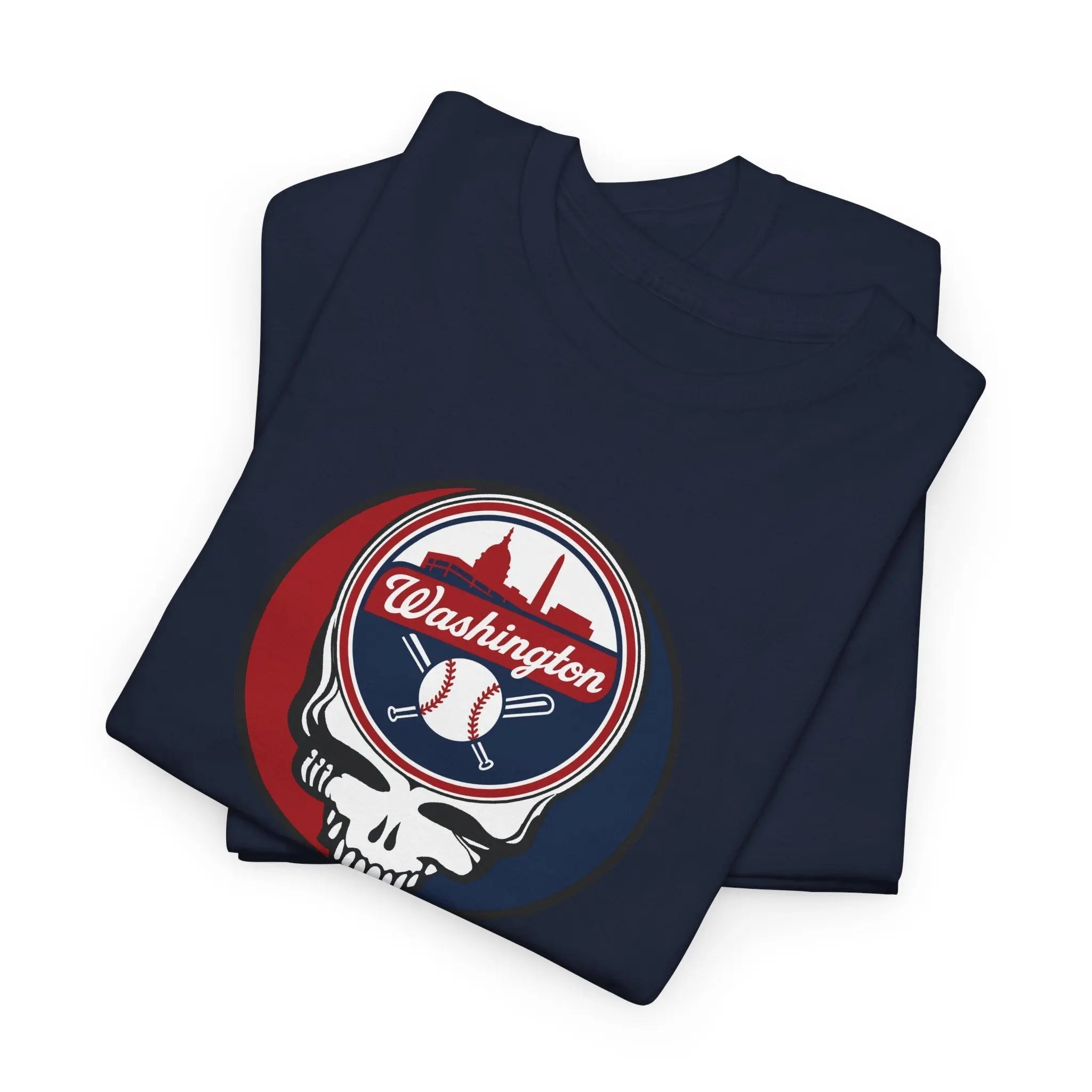 Set of dark navy T-shirts with Washington Stealie graphic on the chest