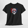 Black short-sleeve T-shirt with Washington team crest graphic on the chest
