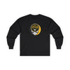 Black long-sleeve T-shirt with Pittsburgh Pirates Stealie skull chest graphic