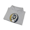 Sport grey hoodie with front hood and drawstring, featuring Milwaukee logo graphic.