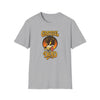 Light gray T-shirt with front graphic of wolf head and “Grateful Dead” lettering