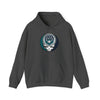 Mariners pullover hoodie in dark gray with Seattle logo graphic on the chest