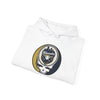 White Milwaukee Brewers logo hoodie with circular front graphic and drawstring hood