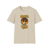Sand beige T-shirt with front graphic of wolf head and “Grateful Dead” text
