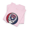 Atlanta Braves StealieT-shirt in light pink with Stealie skull circular logo on front