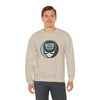 Sand crewneck sweatshirt with Jeep logo front graphic