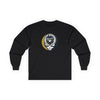 Black long-sleeve T-shirt with centered Milwaukee skull logo on the chest