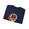 Navy crewneck sweatshirt with Houston Astros Stealie logo on front