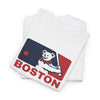 White short-sleeve t-shirt with Boston bear mascot and “BOSTON” logo chest graphic