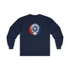 Toronto Blue Jays navy long-sleeve T-shirt with circular Stealie logo