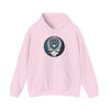 Seattle Mariners hoodie in light pink with front circular logo, hood drawstring, kangaroo pocket