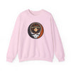 Light pink Giants crewneck sweatshirt with San Francisco Stealie-style logo
