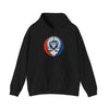 Black Toronto Blue Jays pullover hoodie with hood, drawstring, and front logo