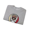 Sport grey crewneck sweatshirt, angled fold, Arizona logo skull graphic