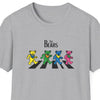 Heather grey graphic T-shirt with “The Bears” text and four cartoon bear characters