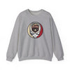 Sport grey crewneck sweatshirt with Arizona logo skull patch graphic
