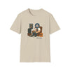 Sand crew-neck graphic T-shirt with front cartoon character print