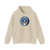 Sand beige pullover hoodie with drawstring hood and Tampa Bay Rays logo