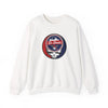 White crewneck sweatshirt with St. Louis logo graphic on center chest