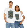 White Dodgers T-shirt with large front logo graphic, crew neck