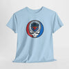 Miami Marlins Stealie T-shirt, light blue, crew neck with circular skull team graphic