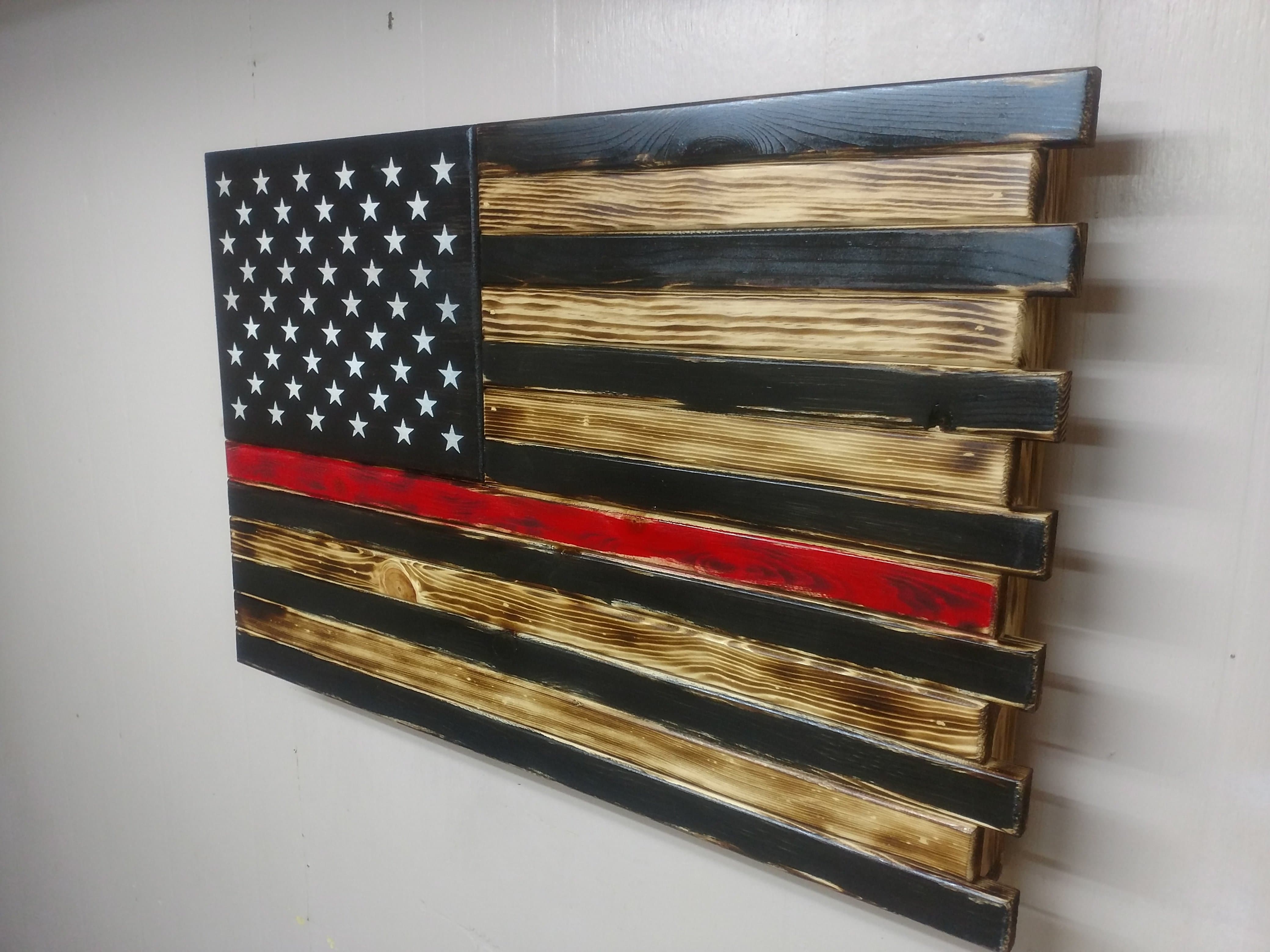 Deluxe 3 Compartment Gun Concealment Case (Traditional American Flag Designs)