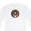 San Francisco Giants white long-sleeve T-shirt with Stealie skull logo on front