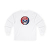White long sleeve t-shirt with Philadelphia Stealie logo on front chest