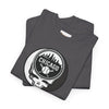 Dark charcoal t-shirt with Chicago circular baseball-and-skull Stealie logo