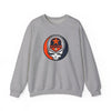 Sport grey crewneck sweatshirt with Houston Astros Stealie skull logo on front