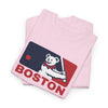 Light pink Boston Red Sox T-shirt with Dancing Bear and BOSTON logo graphic