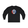 Toronto Blue Jays black long-sleeve T-shirt with circular Stealie logo